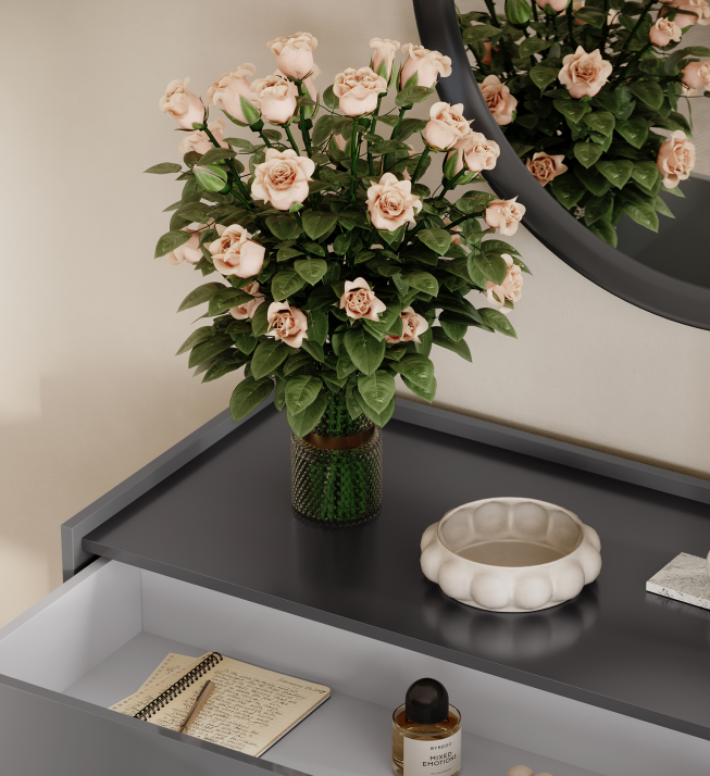 3-drawer Desk of bedroom set Teo