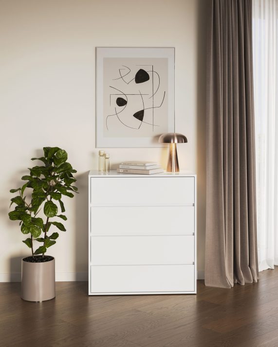 4-drawer chest of bedroom set Tibo