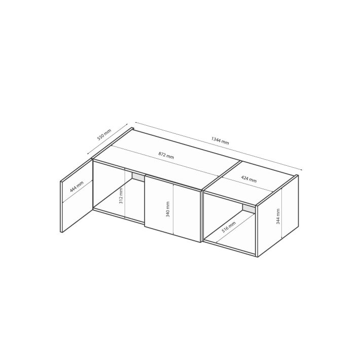 Антресоль Тео 3дв.
