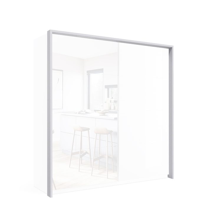 Slide-door wardrobe 2,0х2,1m Cornice with Backlight Option of bedroom set Viva