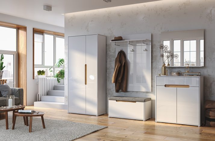 2-door wardrobe without mirror of hallway set Stella