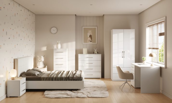 2-door 2-drawers wardrobe without mirors of children’s set Family Junior