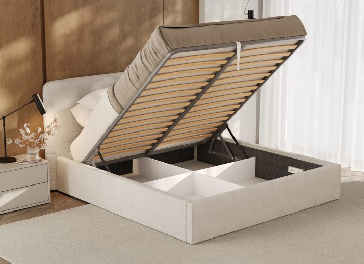 М’яке ліжко 1,6 Амелія підйомне з каркасом (тканина AVANTI,під замовлення)