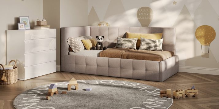 Soft Bed 0,9 with frame Kelly