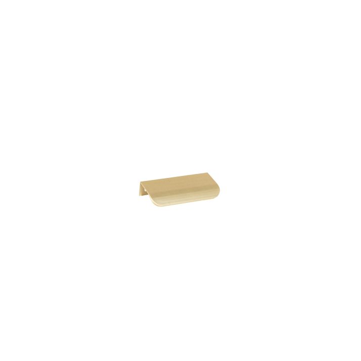 Aluminum Profile Handle, Rounded Shape, CC 64 mm, Matte Gold