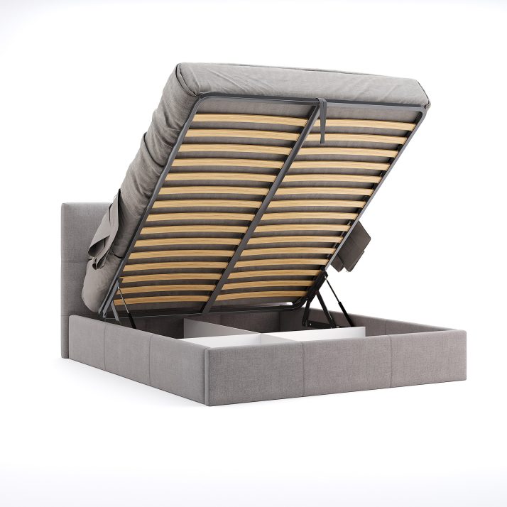 М’яке Ліжко 1,6 Лілу Підйомне з каркасом