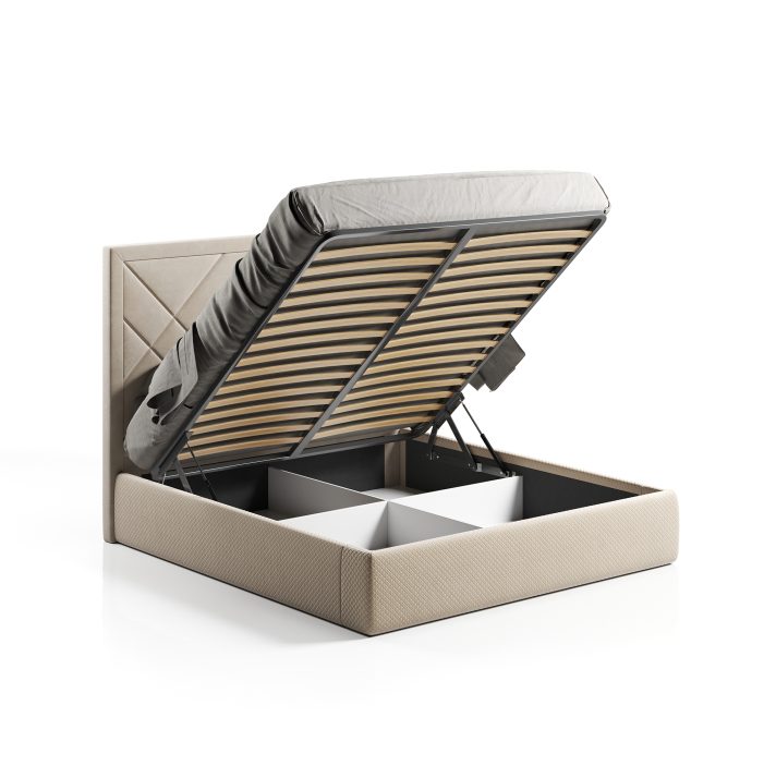 Soft Bed 1,6х2,0 lifting with a frame Viva