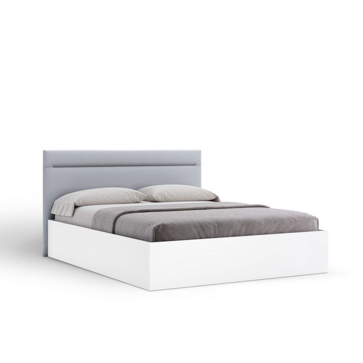 Bed 1,8×2,0 with lift, soft headboard of bedroom set Family NEW
