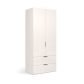2-door 2-drawers wardrobe without mirors of bedroom set Lori