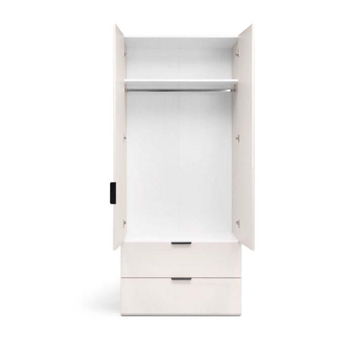2-door 2-drawers wardrobe without mirors of bedroom set Lori