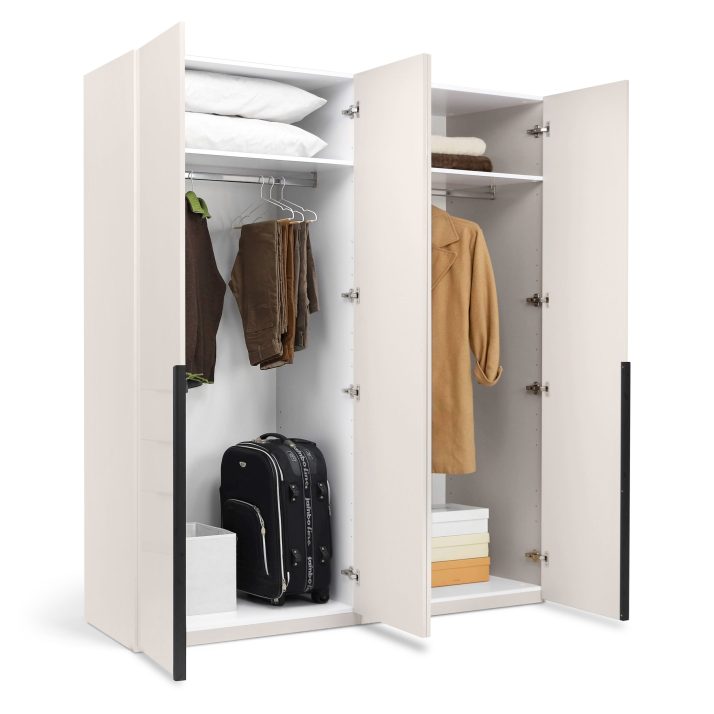 4-door wardrobe without mirrors of bedroom set Lori