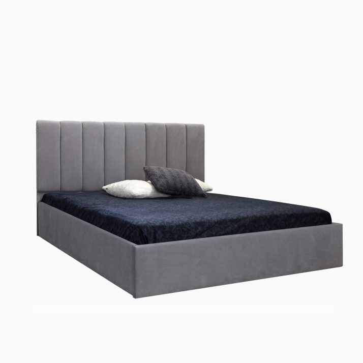 М’яке ліжко Діана 1.8 підйомне з каркасом (Складське ,тканина Світло-Сірий арт. 45 BEATRICE – K3)