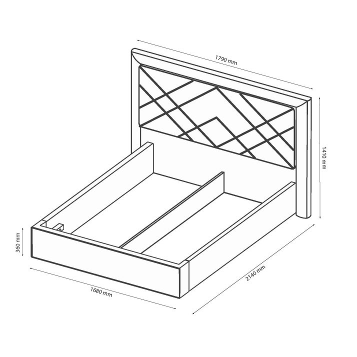 Soft Bed 1,6х2,0 without lift Viva