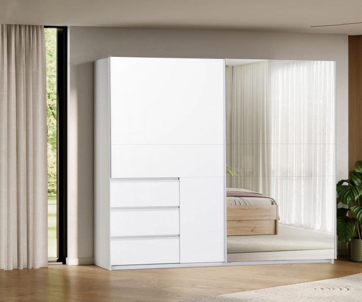 Slide-door wardrobe 2,5m Wilma