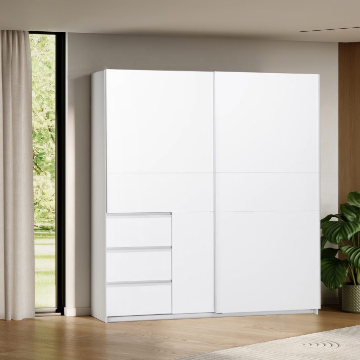 Slide-door wardrobe 2,15m Wilma
