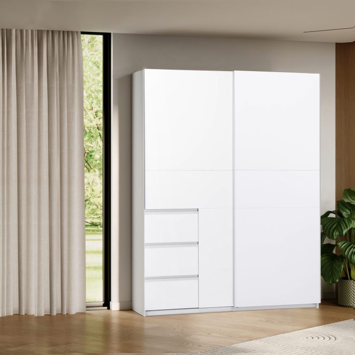 Slide-door wardrobe 1,75m Wilma