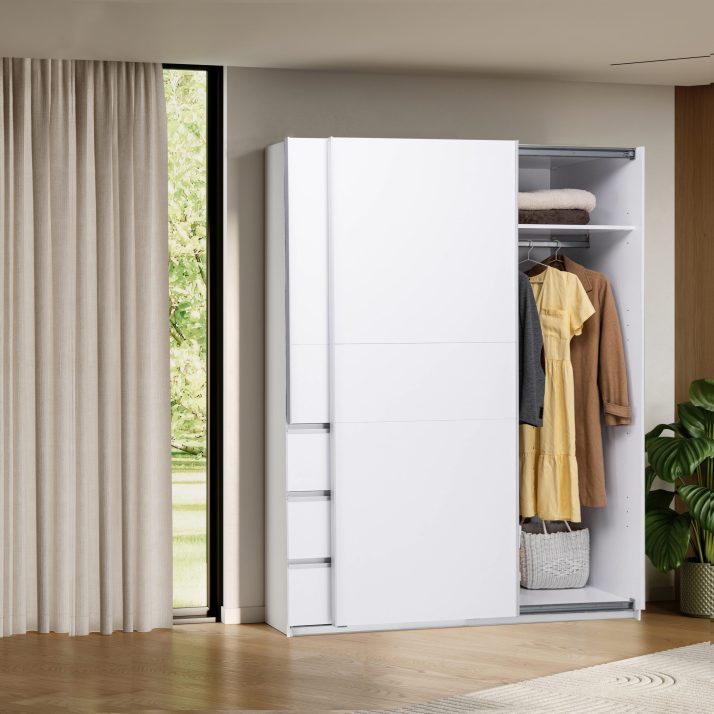 Slide-door wardrobe 1,75m Wilma
