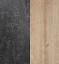 Бетон Темний/Дуб Артізан