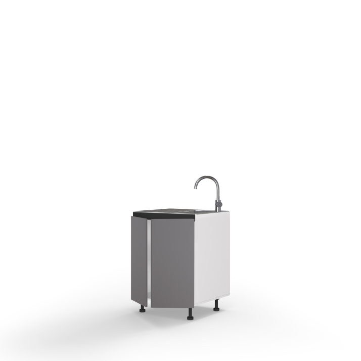 Lower section 80LS/880 Sink 2dr of kitchen set Linea