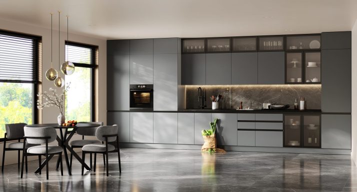 Cupboard section 80C/2320 2dr of kitchen set Showcase profile