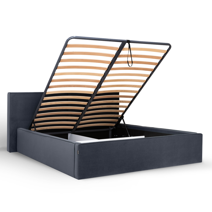 М’яке ліжко Дуо 1.6 підйомне з каркасом.(Складське.Тканина Royal Velvet №21)