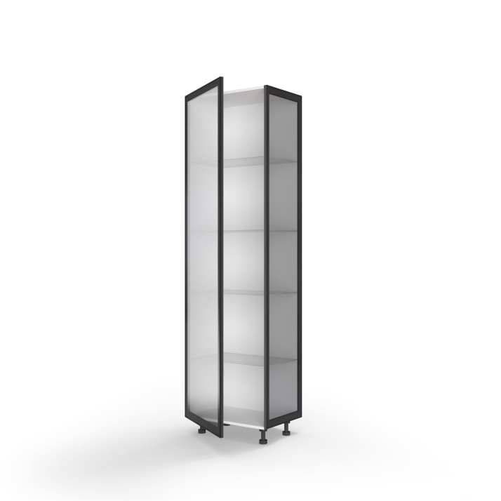 Cupboard section 35CEA/2140 Pro Blum 1dr Angle Ending of kitchen set Showcase profile