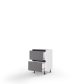 Lower section 60L2DR/880 Telescope of kitchen set Linea