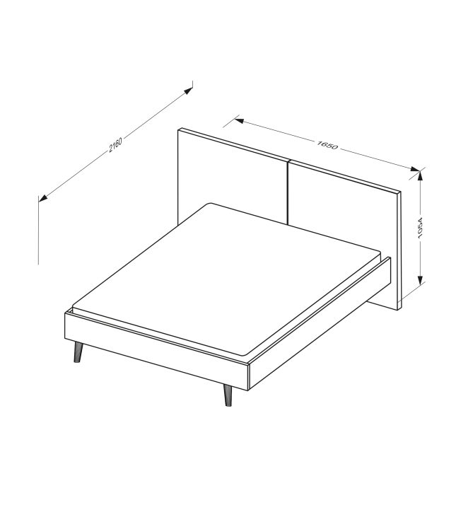 М’яке ліжко Олівія 1.6 (Складське.GRACE №11)
