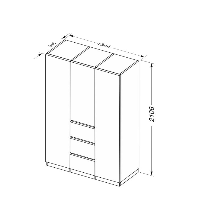 Шафа Дуо 3дв.3шх