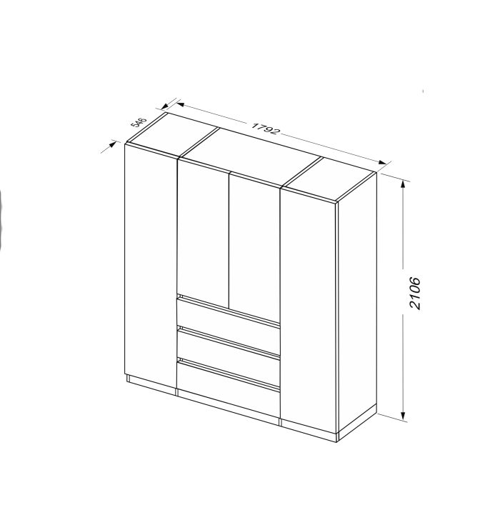 Шафа Дуо 4дв.3шх