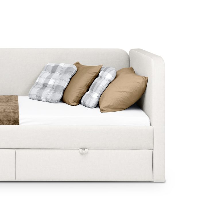 М’яке ліжко Хепі 0,9 з шухлядами (тканина POINT,під замовлення)