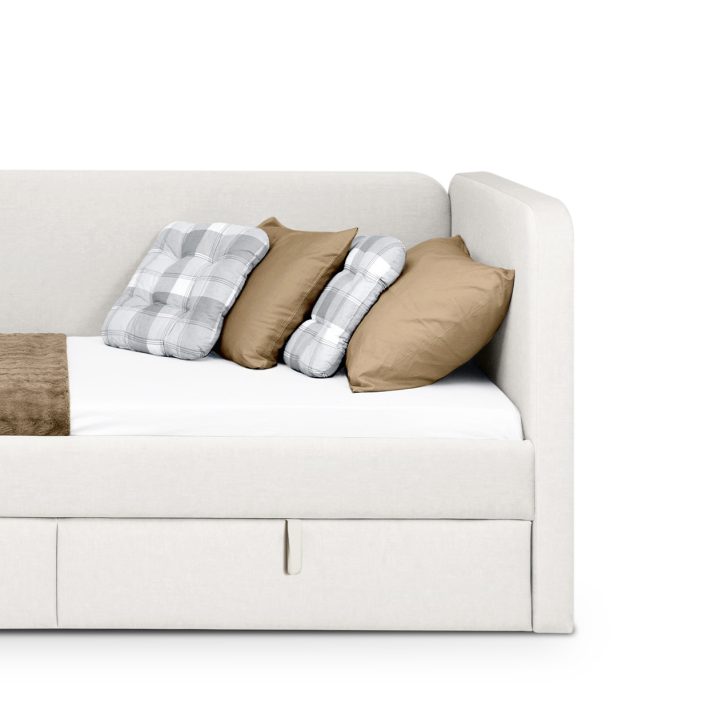 Soft Bed 0,9×2,0 without lift with drawers set Happy