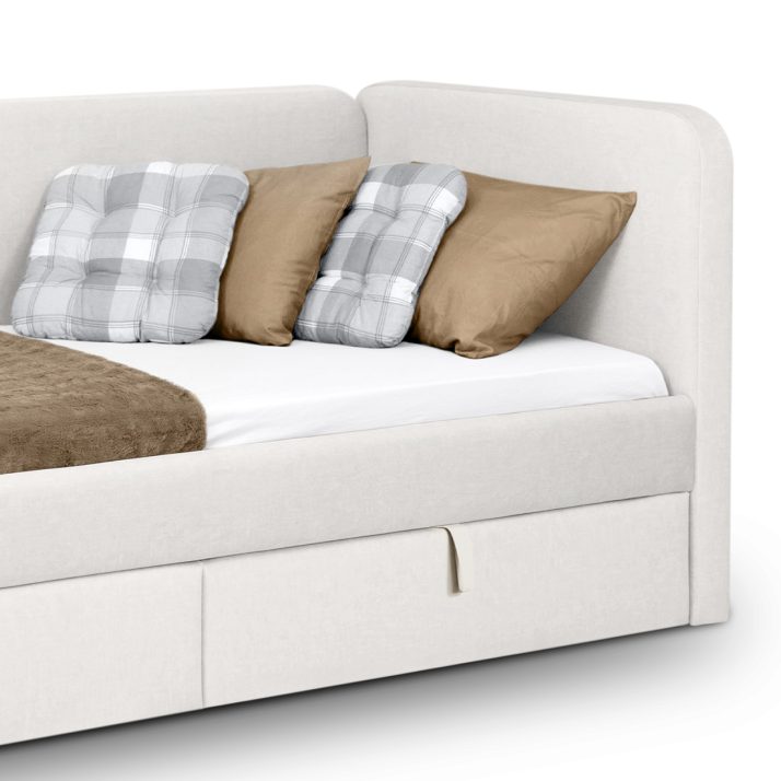 Soft Bed 0,9×2,0 without lift with drawers set Happy