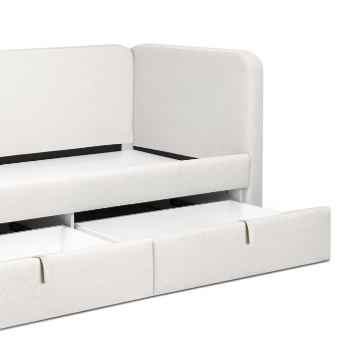 Soft Bed 0,9×2,0 without lift with drawers set Happy