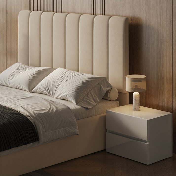 М’яке ліжко 1,6 Діана (тканина LAMBI,під замовлення)