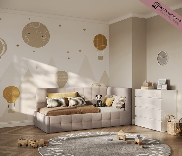 Soft Bed 0,9х2,0 lifting with a frame Kelly