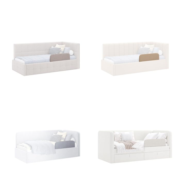 Option side Soft Bed 0,9+0,9 with lift with frame Kelly,Happy,Shine