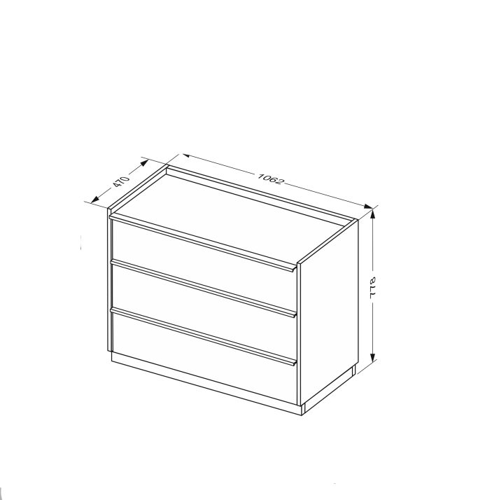 Комод Тоффі 3шх.