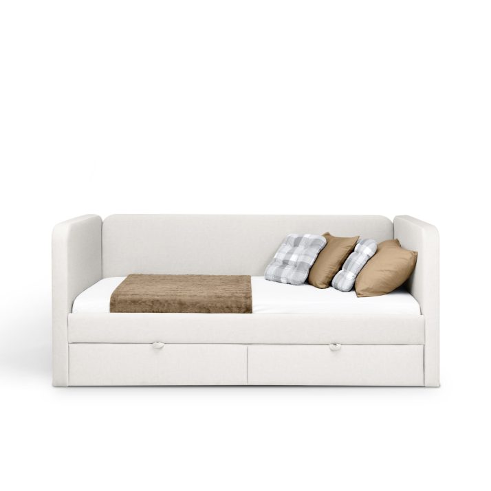 М’яке ліжко Хепі 0,9 з шухлядами (тканина POINT,під замовлення)