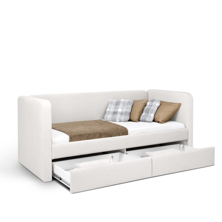 М’яке ліжко Хепі 0,9 з шухлядами (тканина POINT,під замовлення)