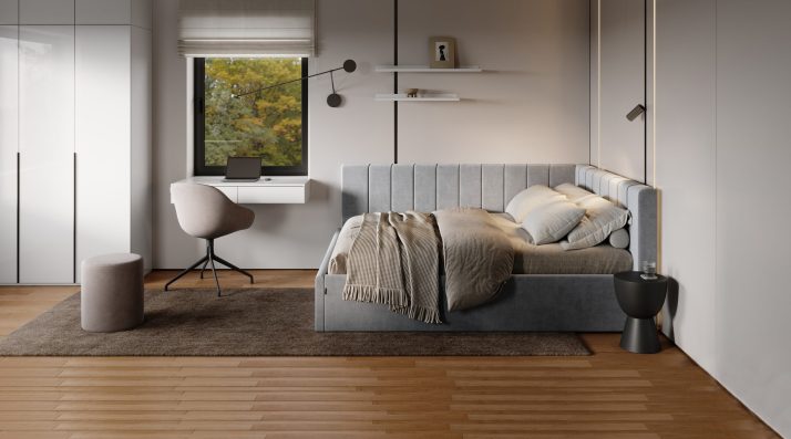 М’яке ліжко 1.6 Шайн підйомне з каркасом (тканина MARSEILLE,під замовлення)