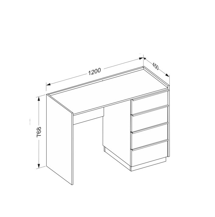 Туалетний столик Тоффі 4шх
