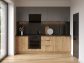 Kitchen set Leo 2.6m (Lower sections, Upper sections with handles and plinth without Countertop)