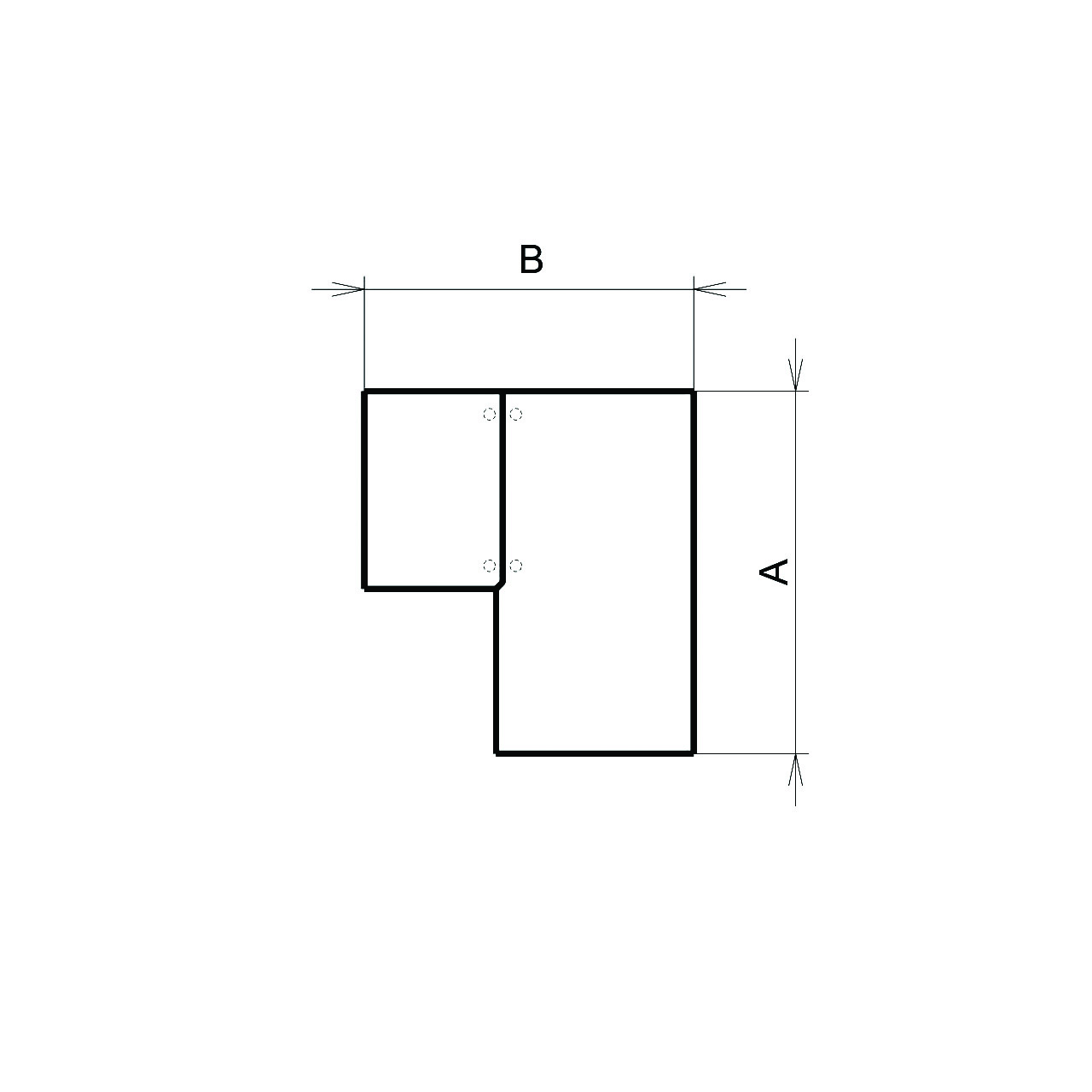 Сutting of a table-top under a eurorostic (Type 2)
