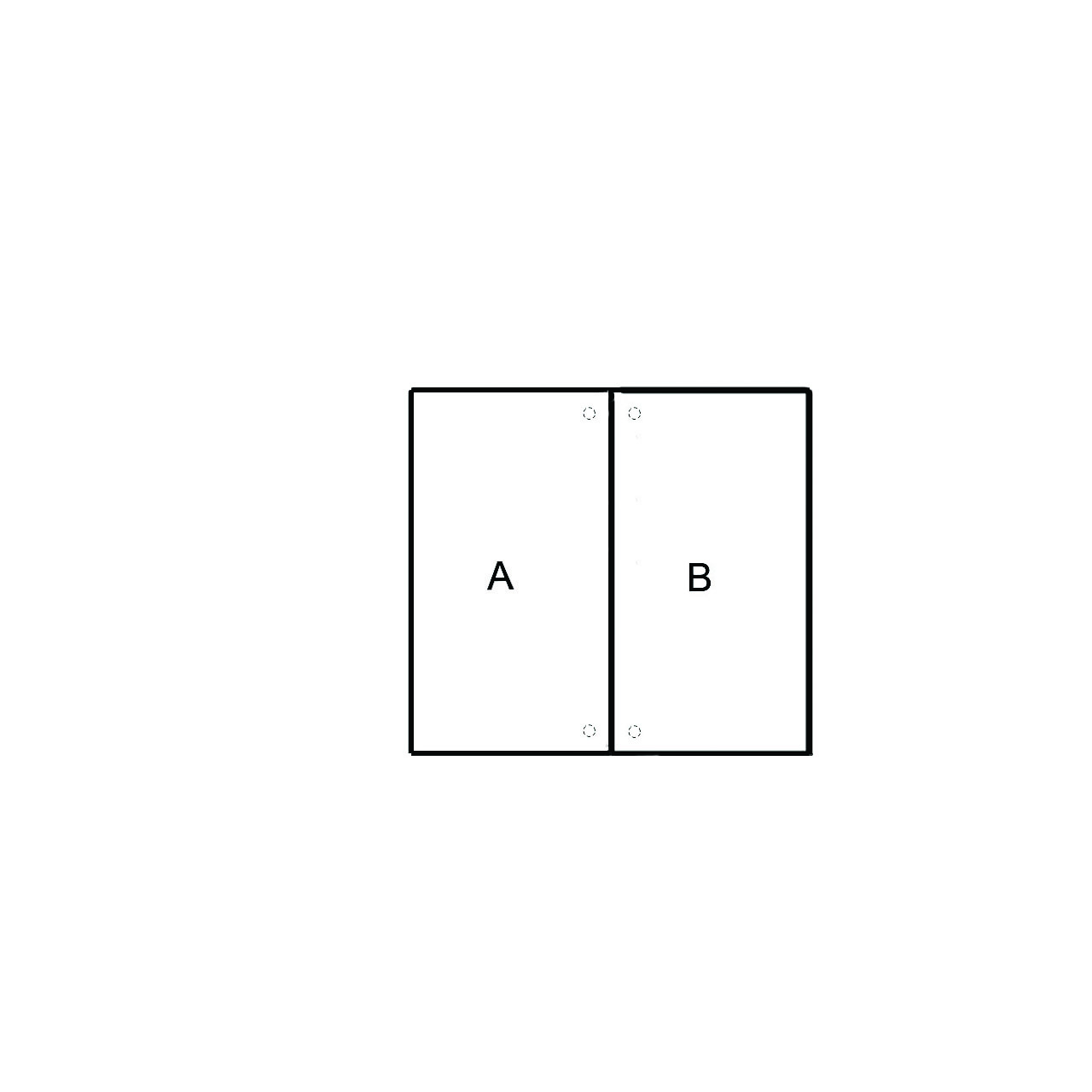 The service of notching a tabletop under a straight Eurostick on one side